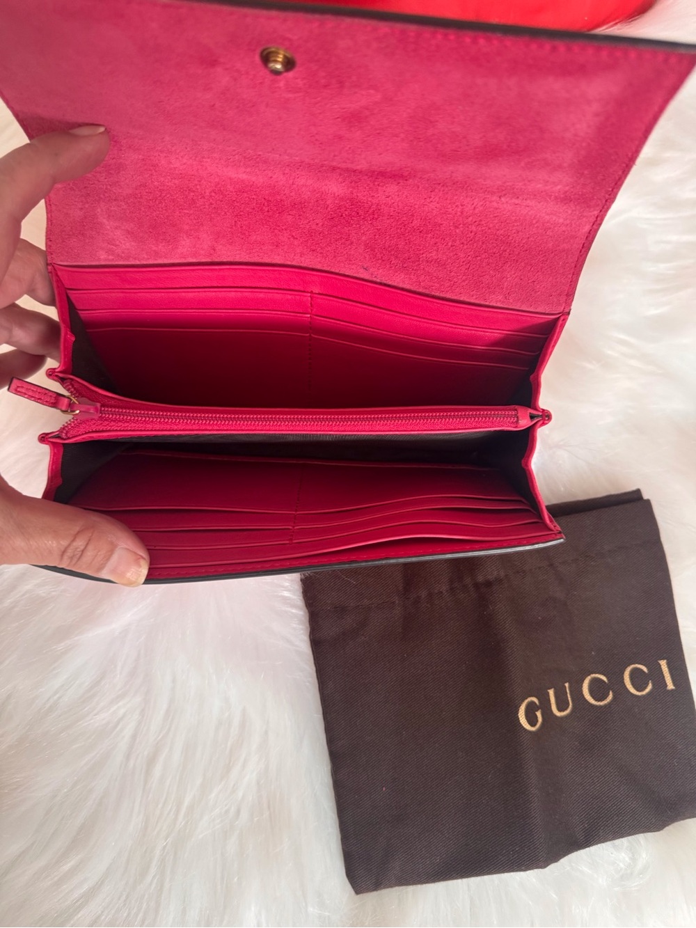 Gucci Red Patent Leather Horsebit Continental Wallet - Picture 13 of 15